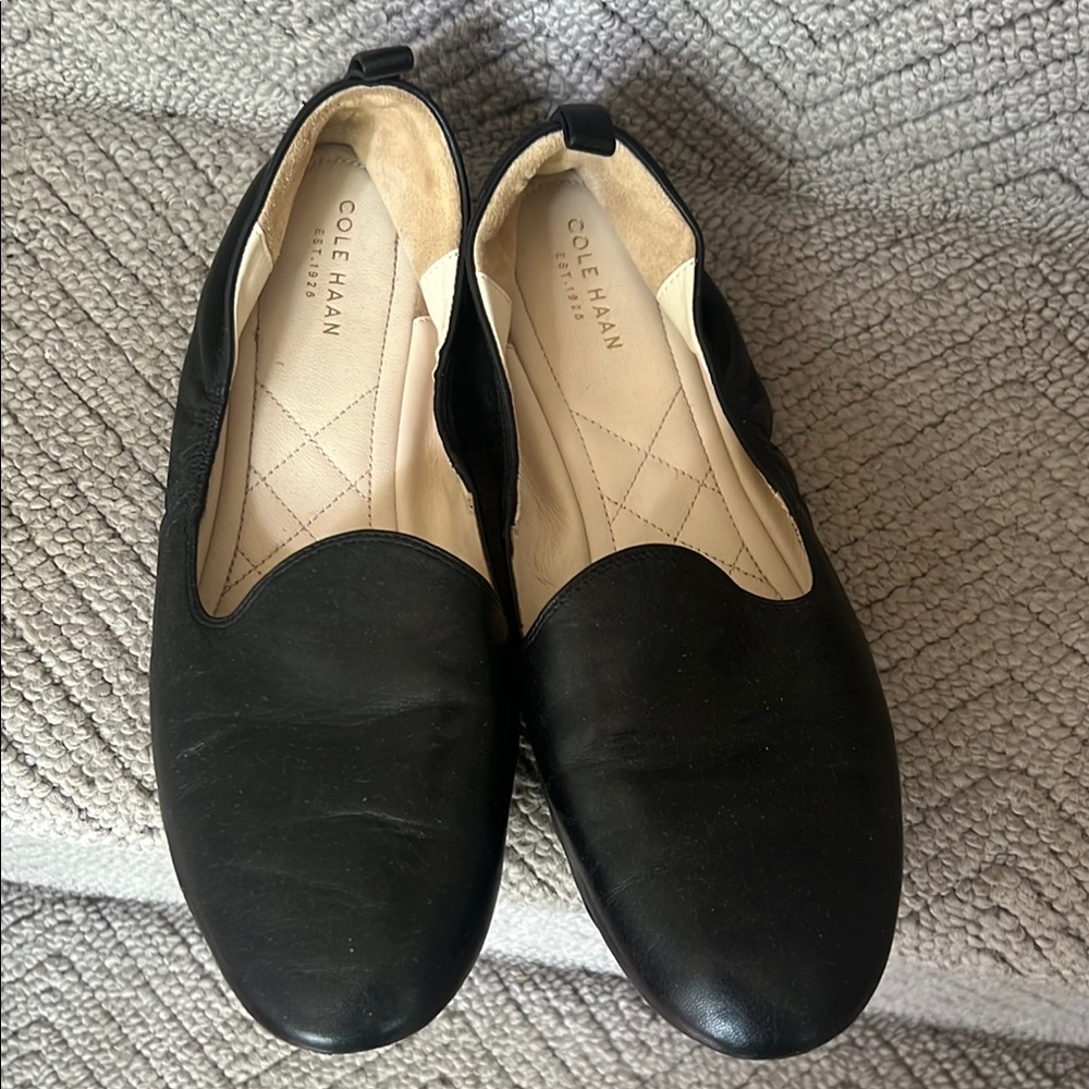 Cole Haan Women’s Black Slip-On Flats